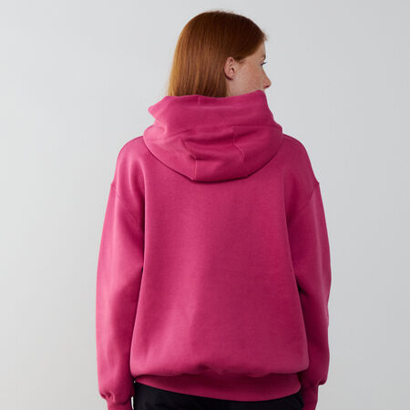 NIKE HOODIE PHOENIX LONG OVERSIZED ROSA/BEIGE DONNA