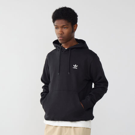 ADIDAS ORIGINALS HOODIE ESSENTIAL TREFOIL NERO/BIANCO UOMO