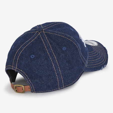 NEW ERA 9TWENTY NY DENIM DISTRESS BLU UOMO