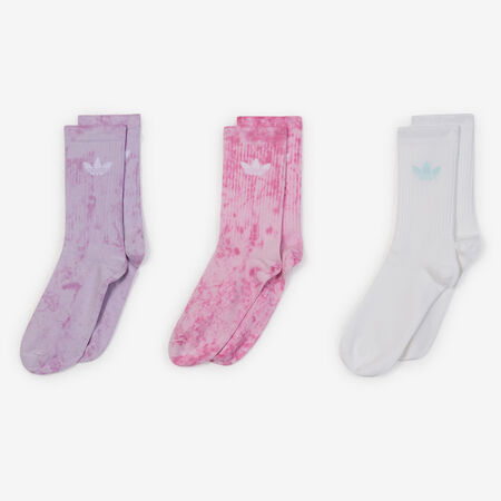 ADIDAS ORIGINALS CHAUSSETTES X3 CREW TIE DYE ROSA/BIANCO UNISEX