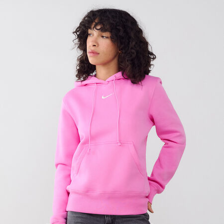 NIKE HOODIE CLUB CENTERED LOGO ROSA DONNA