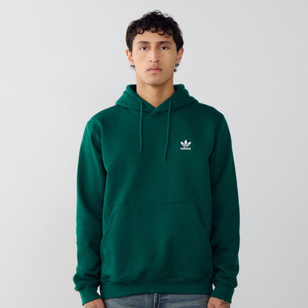 ADIDAS ORIGINALS HOODIE ESSENTIAL TREFOIL VERDE UOMO