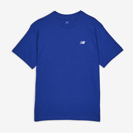 NEW BALANCE TEE SHIRT SMALL LOGO ESSENTIALS BLU/BIANCO UOMO