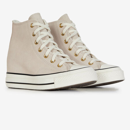 CONVERSE chuck taylor all star CHUCK TAYLOR ALL STAR WEDGE SUEDE BEIGE DONNA