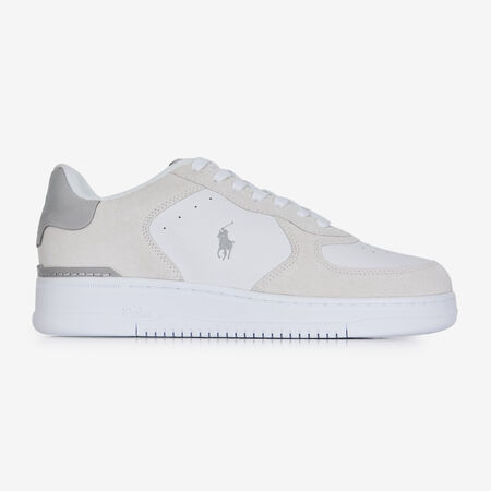POLO RALPH LAUREN MASTERS COURT SUEDE BIANCO UOMO