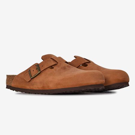 BIRKENSTOCK boston BOSTON LEATHER COGNAC MARRONE UOMO