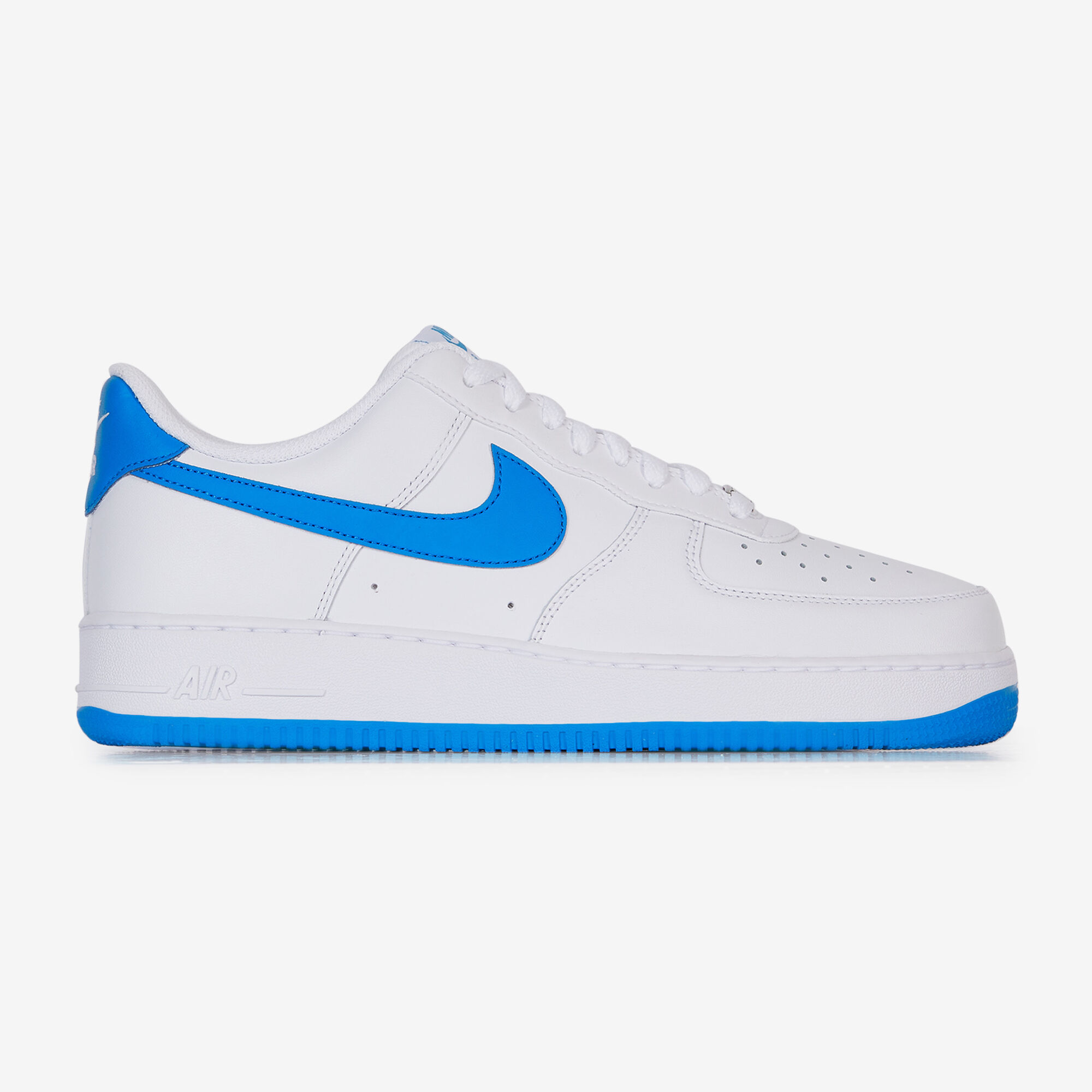 NIKE AIR FORCE 1 LOW BIANCO BLU SNEAKERS UOMO Courir