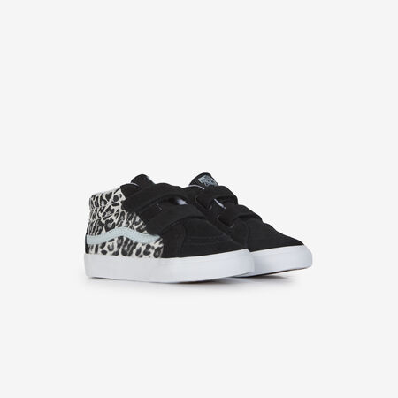 VANS SK8-MID V NERO/LEOPARDO NEONATO
