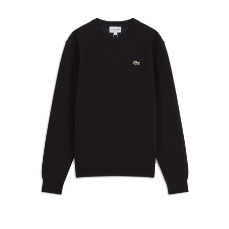 LACOSTE SWEAT CREW CLASSIC LOGO NERO UOMO