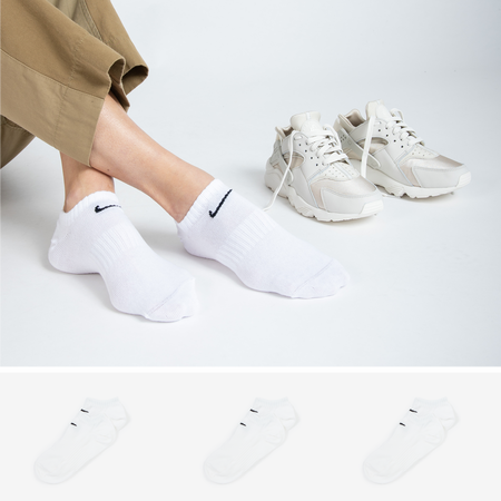 NIKE CALZINI X3 INVISIBILI  BLANC UNISEX