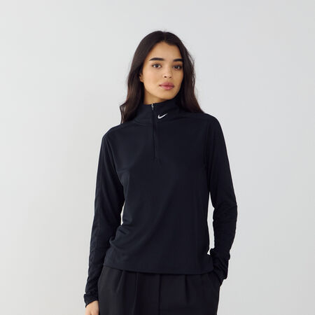NIKE TOP HALF-ZIP GLS NERO DONNA