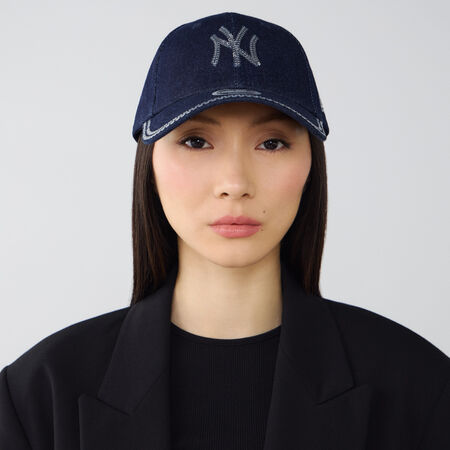 NEW ERA 9FORTY WOMEN NY DENIM SEQUIN BLU DONNA