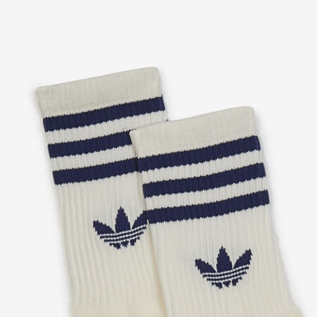 ADIDAS ORIGINALS CHAUSSETTES X3 CREW 3 STRIPES BIANCO/BLU UNISEX