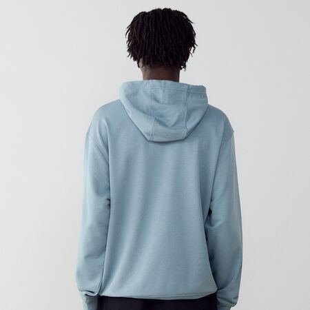 JORDAN HOODIE CENTERED LOGO DRI-FIT BLU/NERO UOMO