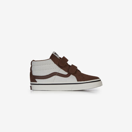 VANS SK8-MID V MARRONE/BIANCO NEONATO