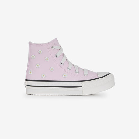 CONVERSE chuck taylor all star CHUCK TAYLOR EVA LIFT HI BEADS ROSA/BIANCO BAMBINO