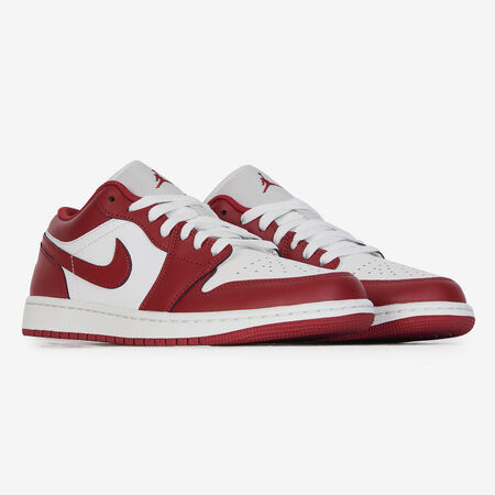 JORDAN AIR JORDAN 1 LOW BIANCO/ROJO UOMO