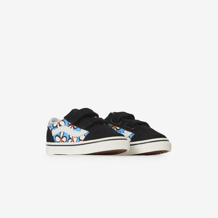 VANS old skool OLD SKOOL FLOWERS V NERO/BLU NEONATO