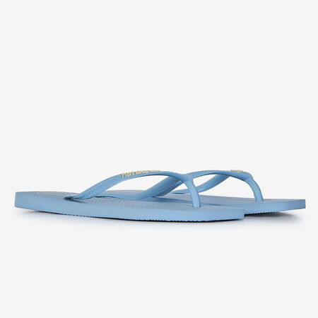 HAVAIANAS SLIM SQUARE LOGO POP UP BLU DONNA