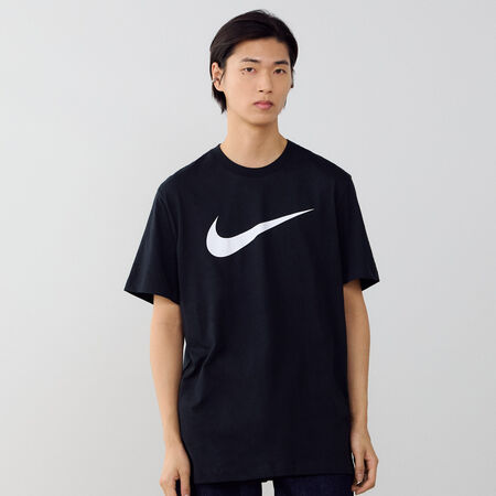 NIKE TEE SHIRT SWOOSH NERO/BIANCO UOMO