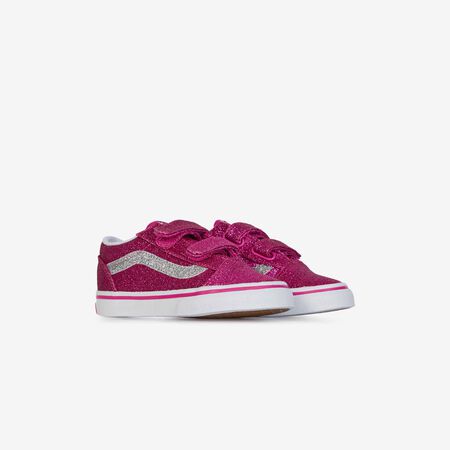 VANS old skool OLD SKOOL V GLITTER ROSA/BIANCO NEONATO