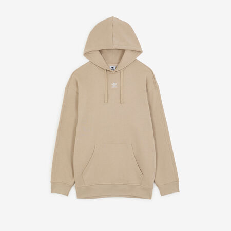 ADIDAS ORIGINALS HOODIE ESSENTIAL TREFOIL OS BEIGE DONNA