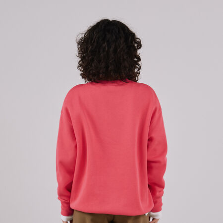 NIKE SWEAT CREW PHOENIX LONG OVERSIZED ROSE/BLANC DONNA