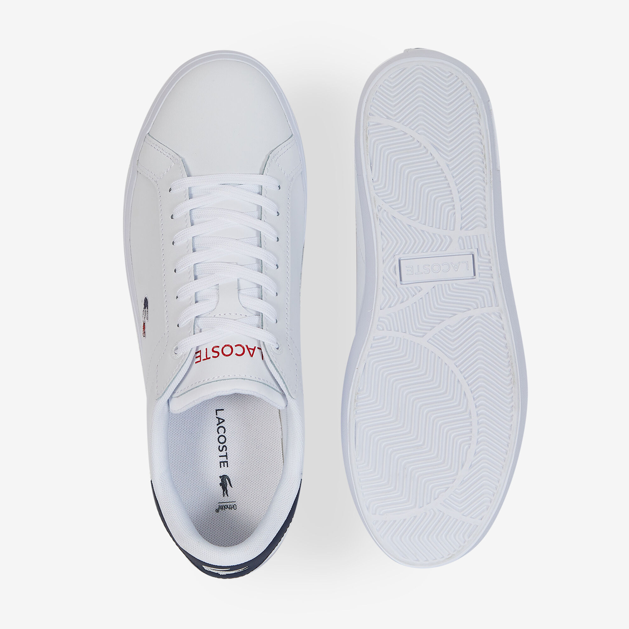 LACOSTE POWERCOURT BIANCO/BLU SCURO SNEAKERS UOMO