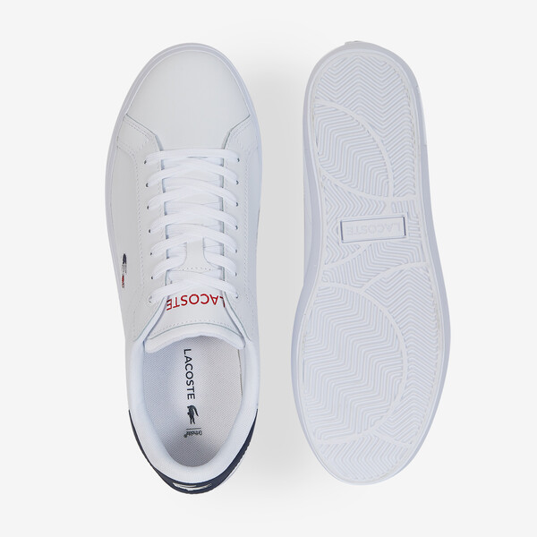 LACOSTE POWERCOURT BIANCO/BLU SCURO SNEAKERS UOMO