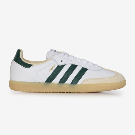 ADIDAS ORIGINALS samba SAMBA OG BIANCO/VERDE DONNA