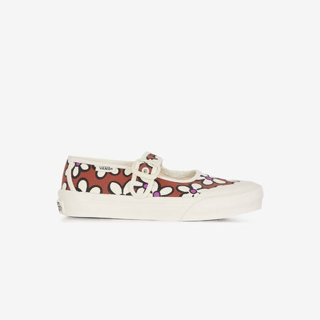 VANS MARY JANE FLOWERS MARRONE/BEIGE BAMBINO