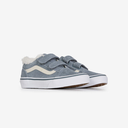 VANS old skool OLD SKOOL V SHERPA BLU/BEIGE BAMBINO