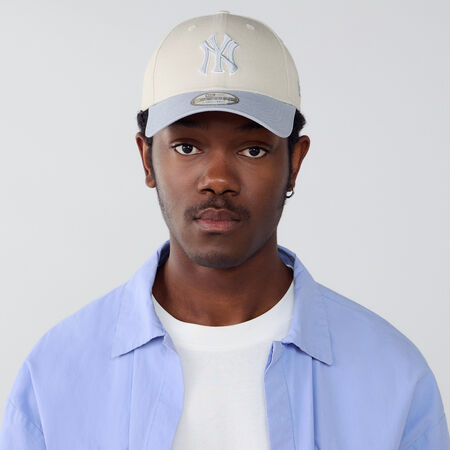 NEW ERA 9FORTY NY GOTHIC LOGO BC GRIGIO/BEIGE UOMO