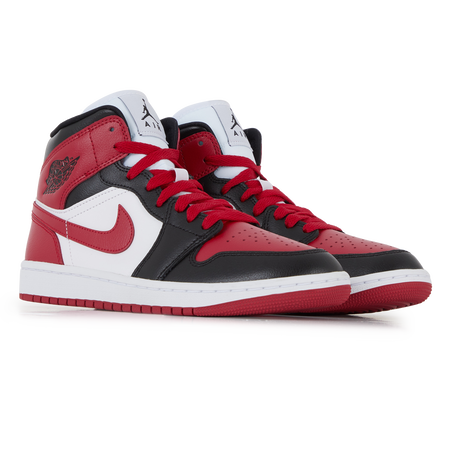 JORDAN air jordan 1 AIR JORDAN 1 MID ALTERNATE BRED NERO/ROSSO DONNA
