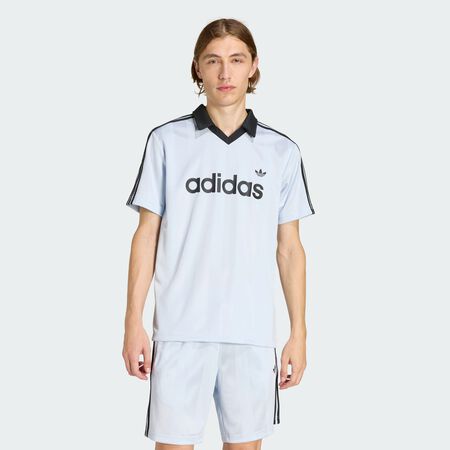 ADIDAS ORIGINALS JERSEY ARCHIVE COLLAR BLU UOMO