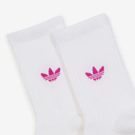 ADIDAS ORIGINALS CHAUSSETTES X3 CREW OMBRE BIANCO/ROSA UNISEX