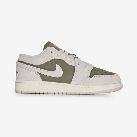 JORDAN AIR JORDAN 1 LOW SUEDE BEIGE/KAKI RAGAZZO