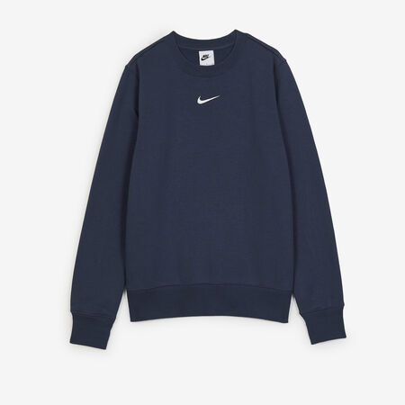 NIKE SWEAT CREW CLUB CENTERED LOGO BLU SCURO DONNA