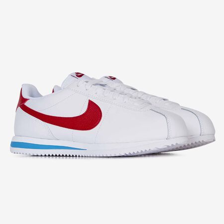 NIKE cortez CORTEZ LEATHER OG BIANCO/ROJO DONNA