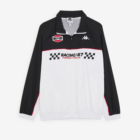 KAPPA JACKET FZ RACING 67 BIANCO/NERO UOMO