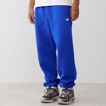 NEW BALANCE PANT JOGGER SMALL LOGO BLU/BIANCO UOMO