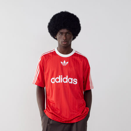 ADIDAS ORIGINALS TEE SHIRT JERSEY ADICOLOR ROSSO/BIANCO UOMO