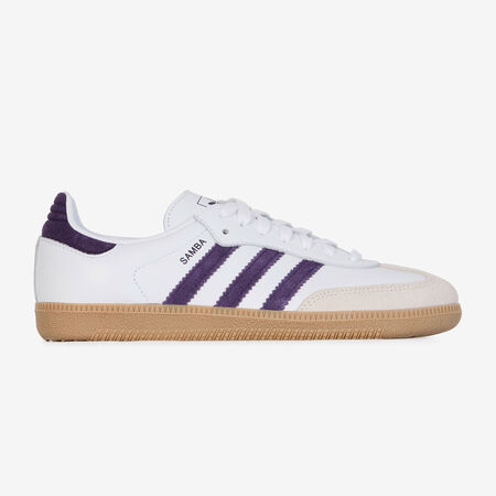 ADIDAS ORIGINALS samba SAMBA OG BIANCO/VIOLA DONNA