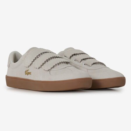 LACOSTE BASESHOT PRO VELCRO BEIGE DONNA
