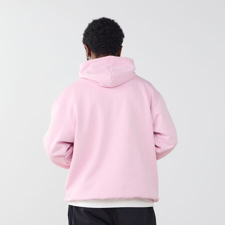 NEW BALANCE HOODIE EMBRO LOGO BOSTON 06 ROSA/ROSSO UOMO