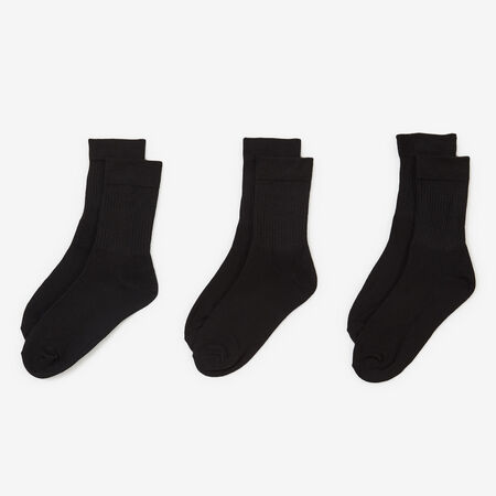 COURIR PACK CHAUSSETTES X3 MID CREW NERO UNISEX