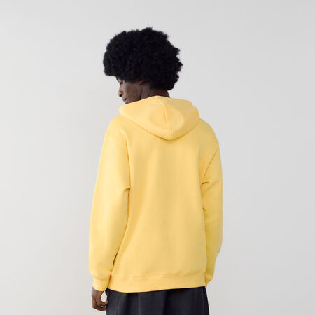 NEW BALANCE HOODIE SMALL LOGO GIALLO/BIANCO UOMO
