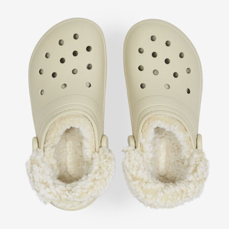 FLEECE LINED CLOG : BIANCO