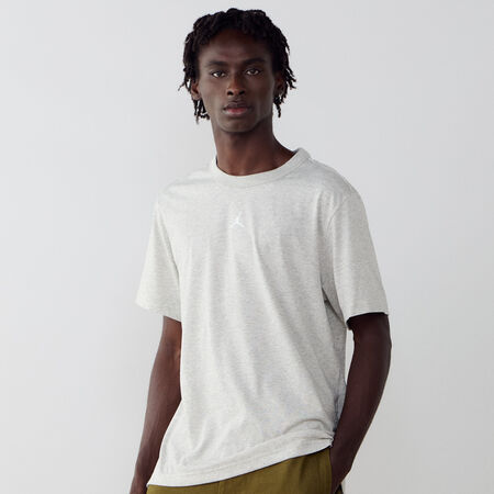 JORDAN TEE SHIRT CENTERED LOGO GRIGIO/BIANCO UOMO