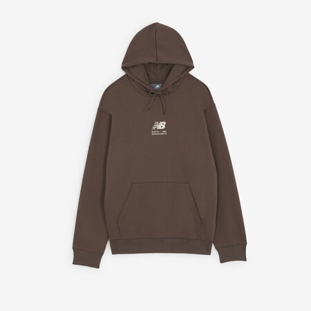 HOODIE BOSTON LOGO : MARRONE/BEIGE